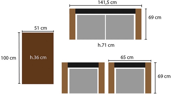 Conjunto para jard�n Funchal